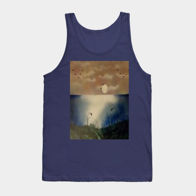 Ocean sunset Tank Top by Edwardtiptonart